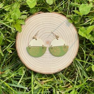 Olive Sun Earrings
